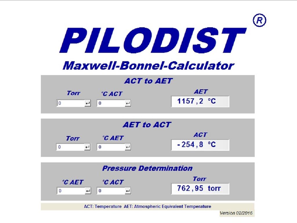MaxwellBonnellCalculator with new feature Pilodist